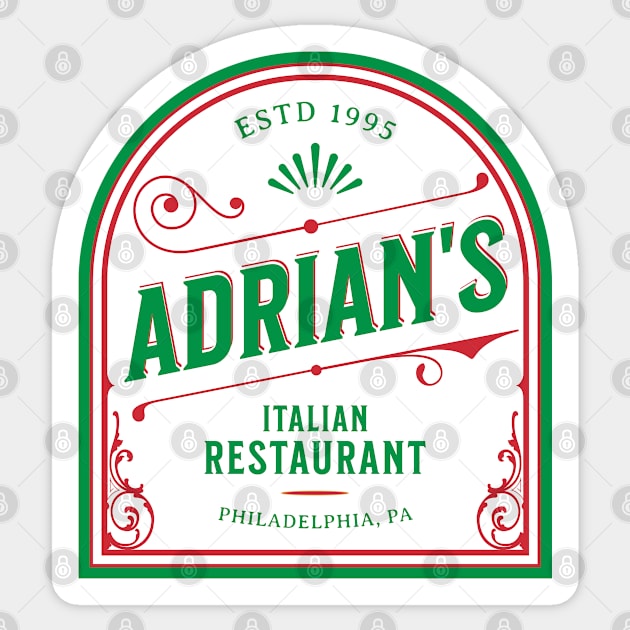 Adrian's Italian Restaurant Sticker by Three Meat Curry